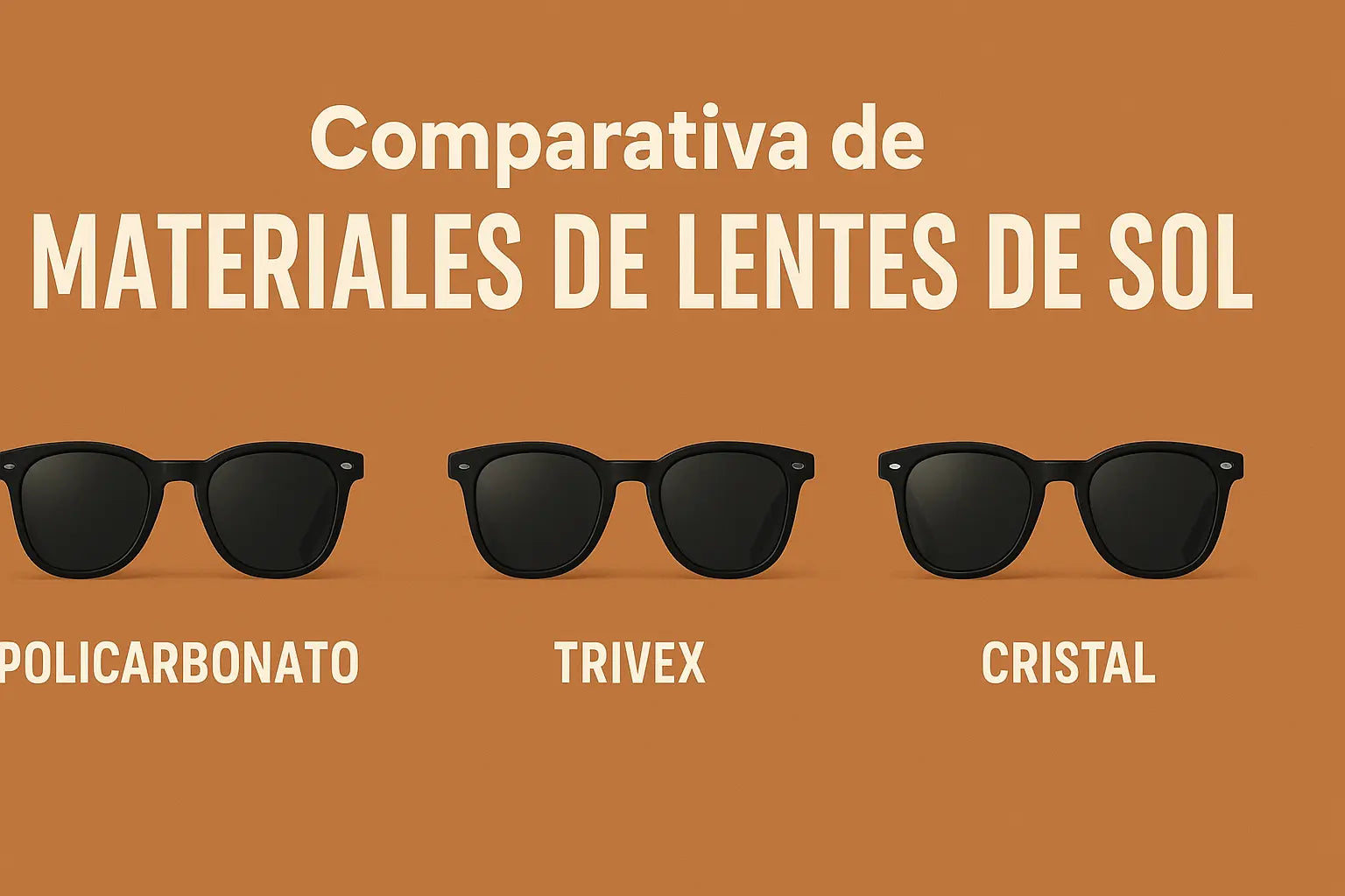 Policarbonato vs. Vidrio vs. Acrílico: ¿Qué Material de Lente te Conviene?