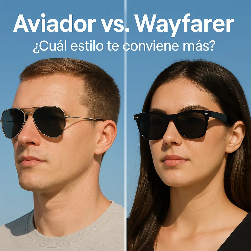Aviador vs. Wayfarer: ¿Cuál te Queda Mejor Según tu Rostro y Estilo?