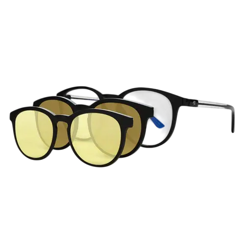 Imagen del producto Lentes de sol Eagle Eyes® SuperSight Sistema 3 en 1 Vintage Round