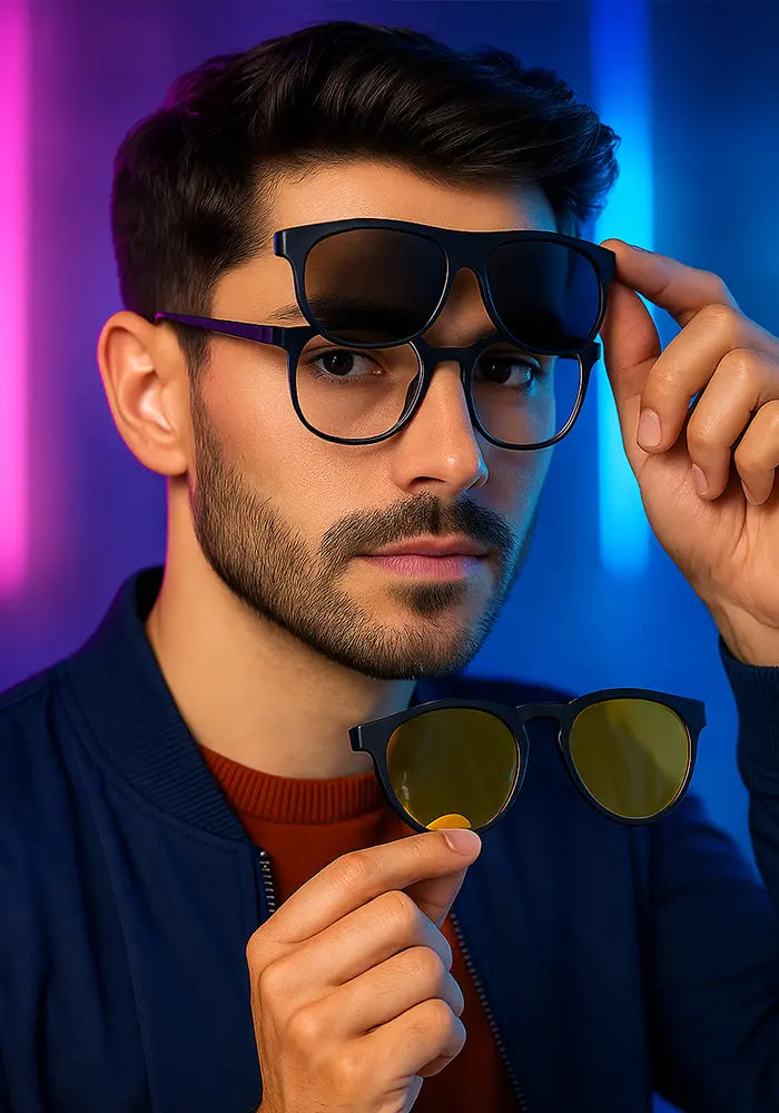 Gafas De Conducción Nocturna Antirreflejos - Mejoran Visibilidad De Noche, Diseño Envolvente, Ligeras TR90 - Unisex