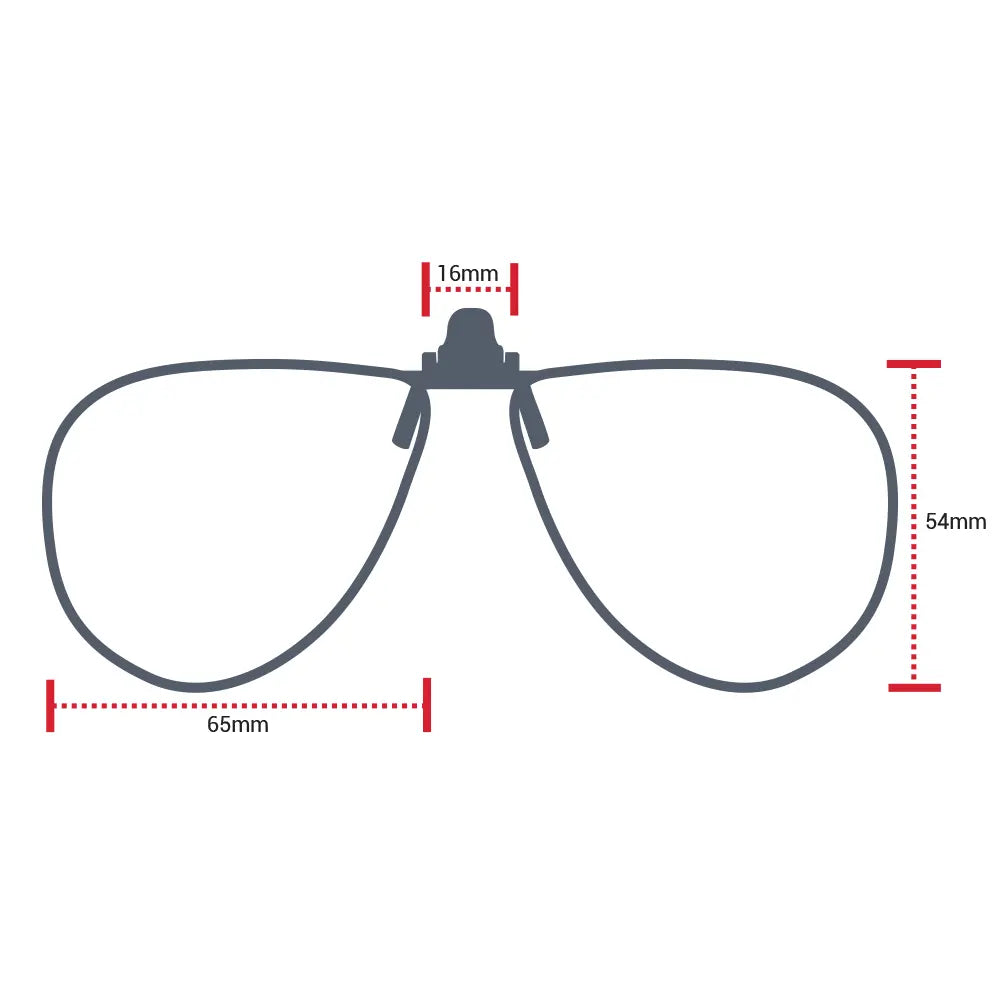 Lentes de sol Eagle Eyes® Clip On Aviator