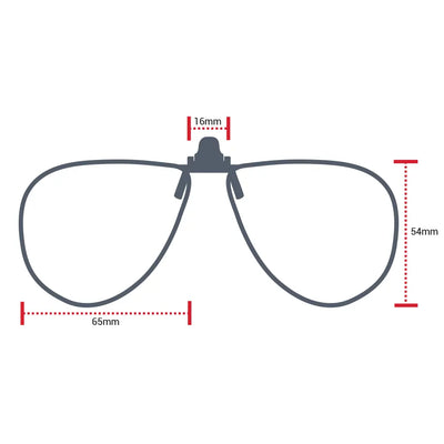 Lentes de sol Eagle Eyes® Clip On Aviator