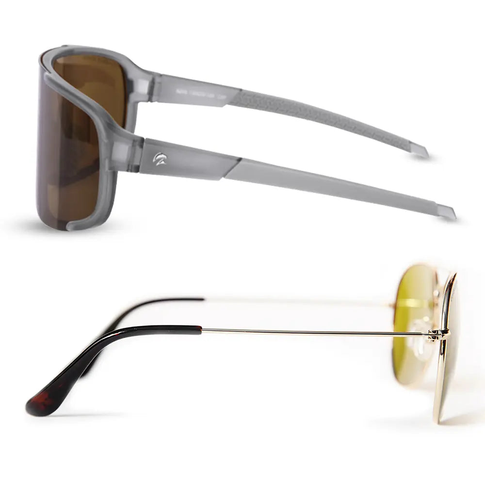 Eagle Eyes® Steller Silver Mirror + Aviator NightLite Kit - 2x1