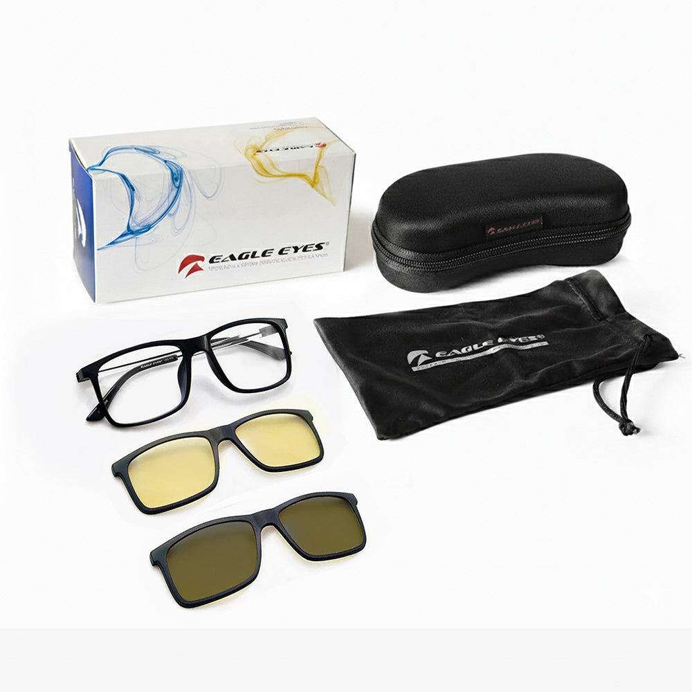Imagen Eagle Eyes - Lentes de sol Eagle Eyes® SuperSight Sistema 3 en 1